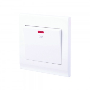Simplicity 20A DP Switch with Neon White